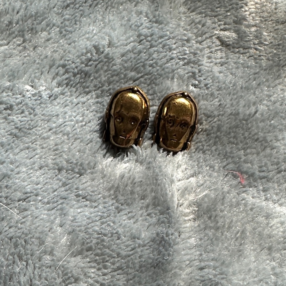 Gold CP3O Earrings - Starwars- OS
